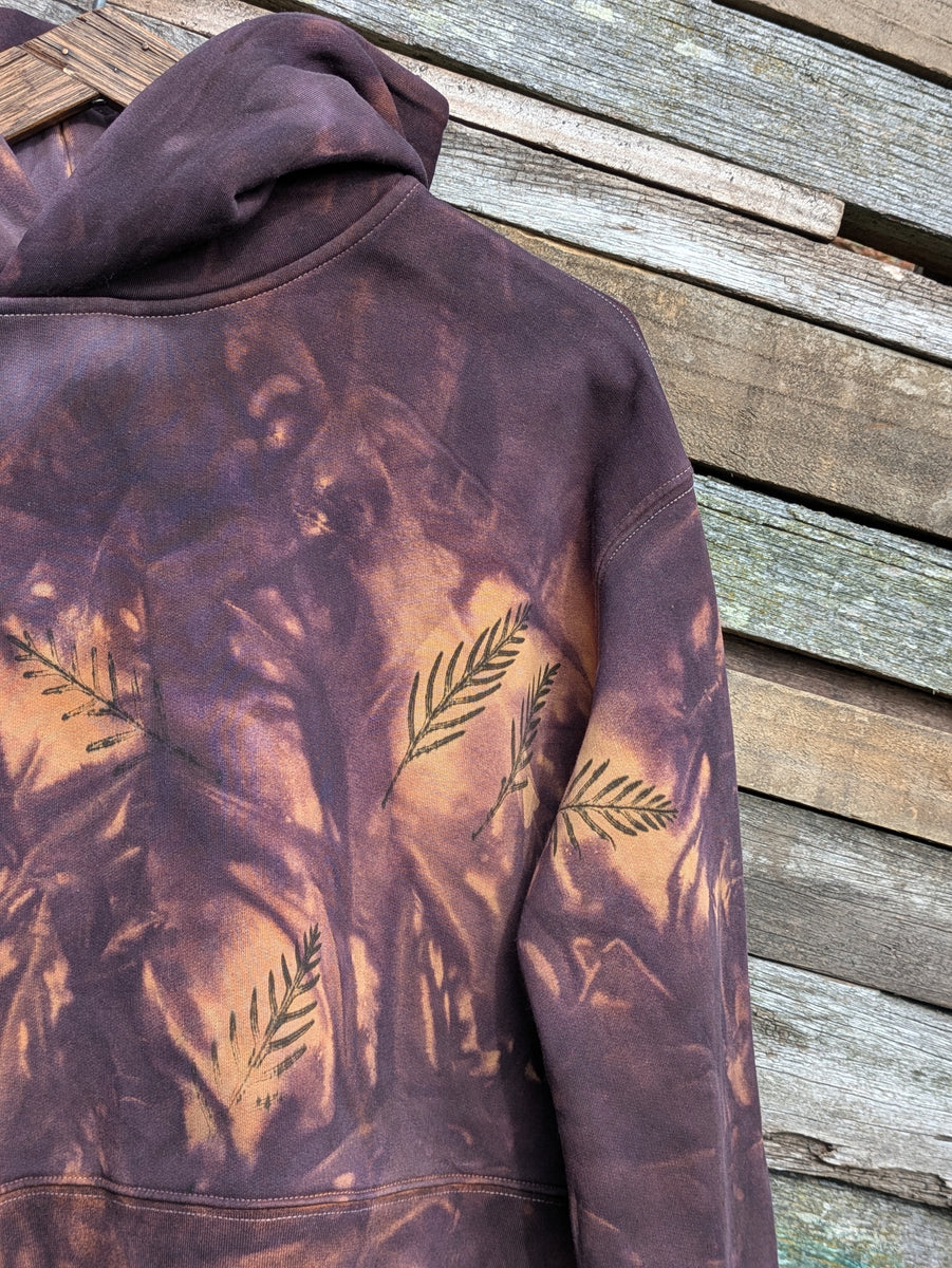 Botanical Cropped Hood ~Plant Dyed in Madder Root ~ M