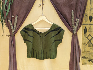 Cotton Hazel Top in Olive