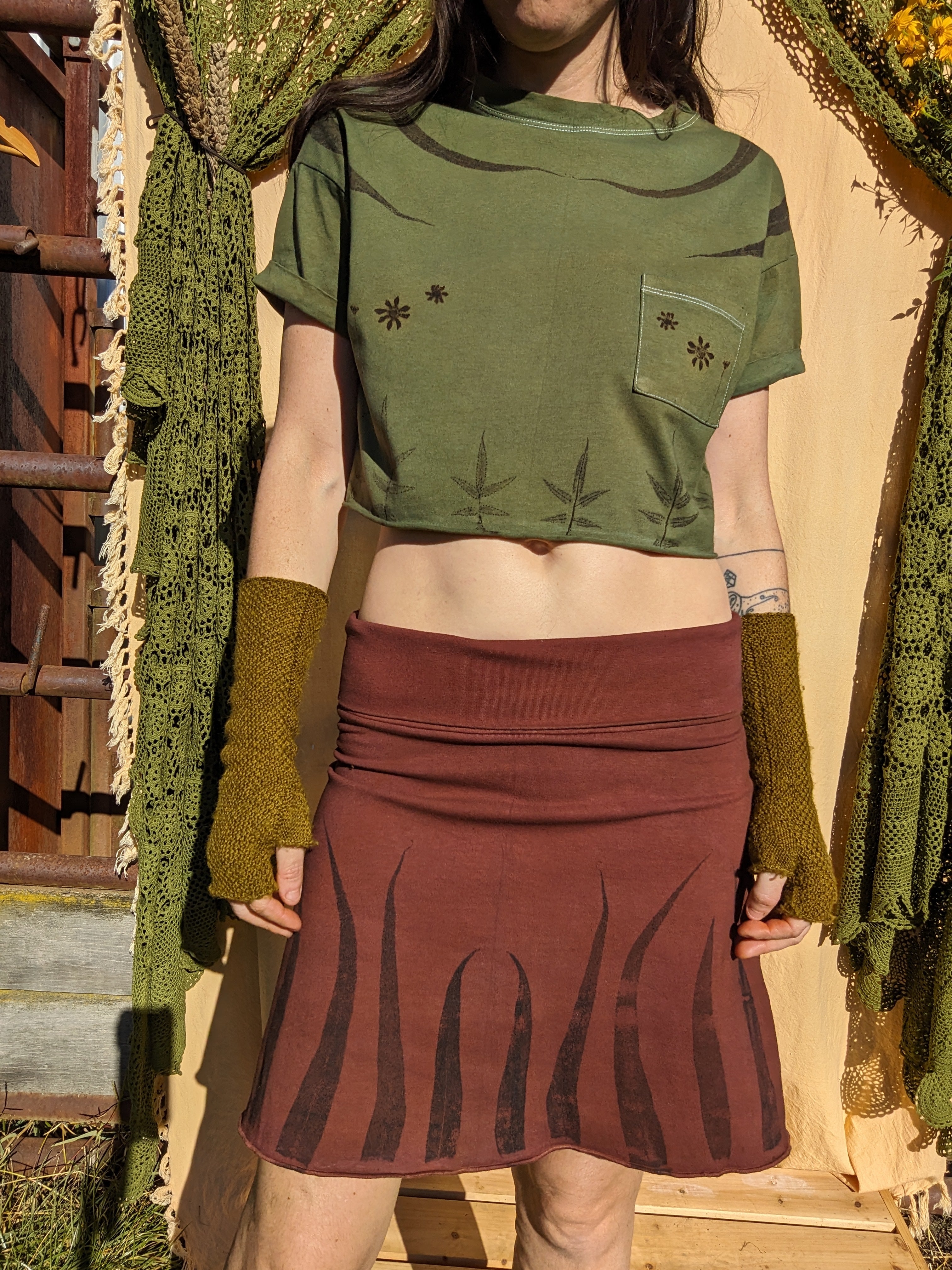 Organic Hemp Skirt Mini