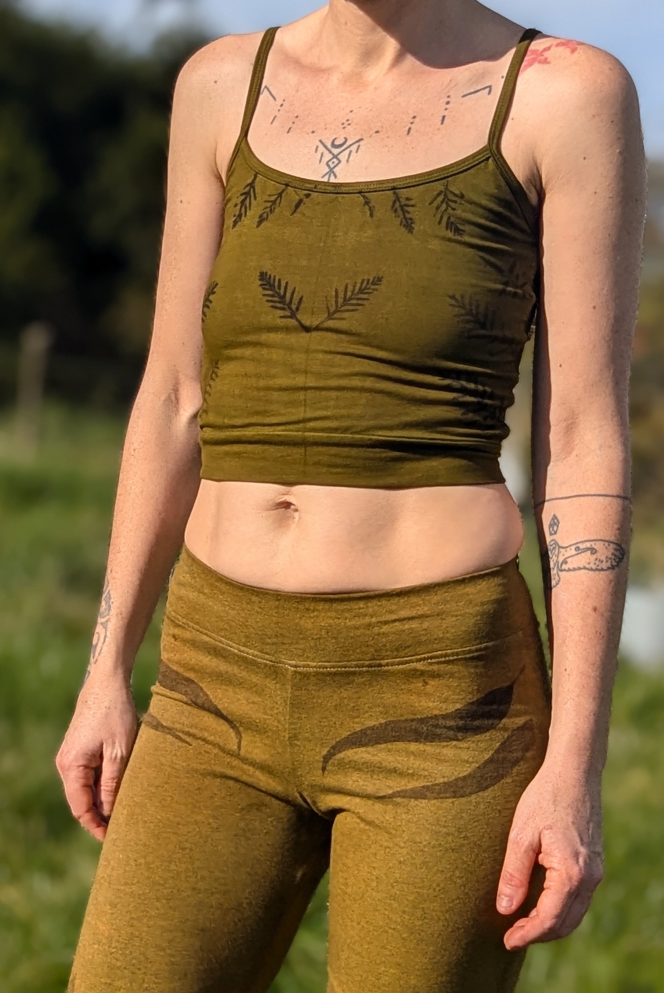 Botanical Bamboo Crop Top