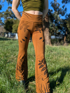 Bamboo Flared Yoga Pant Ochre