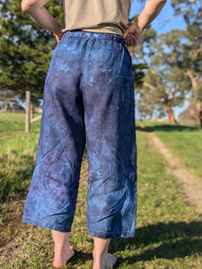 Cyanotype Printed Linen Pant