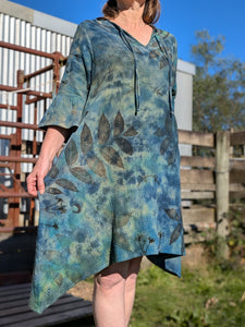 XL Cotton Ice Dyed Dress Crystal Ocean