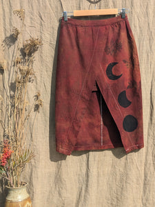 Dark Fuchsia Moon Skirt