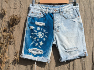 Cyanotype Denim Shorts (30")