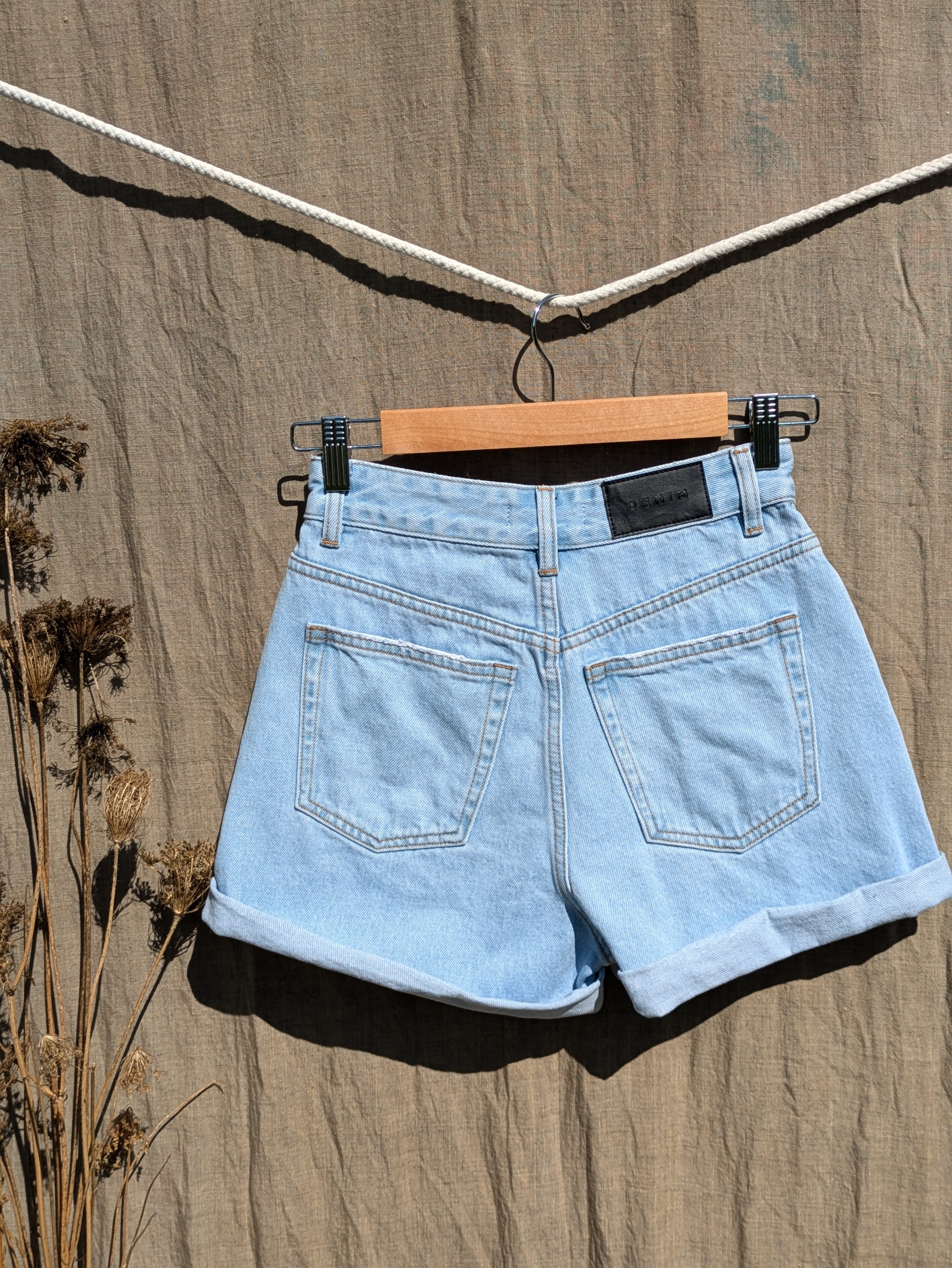 Cyanotype Denim Shorts Glassons