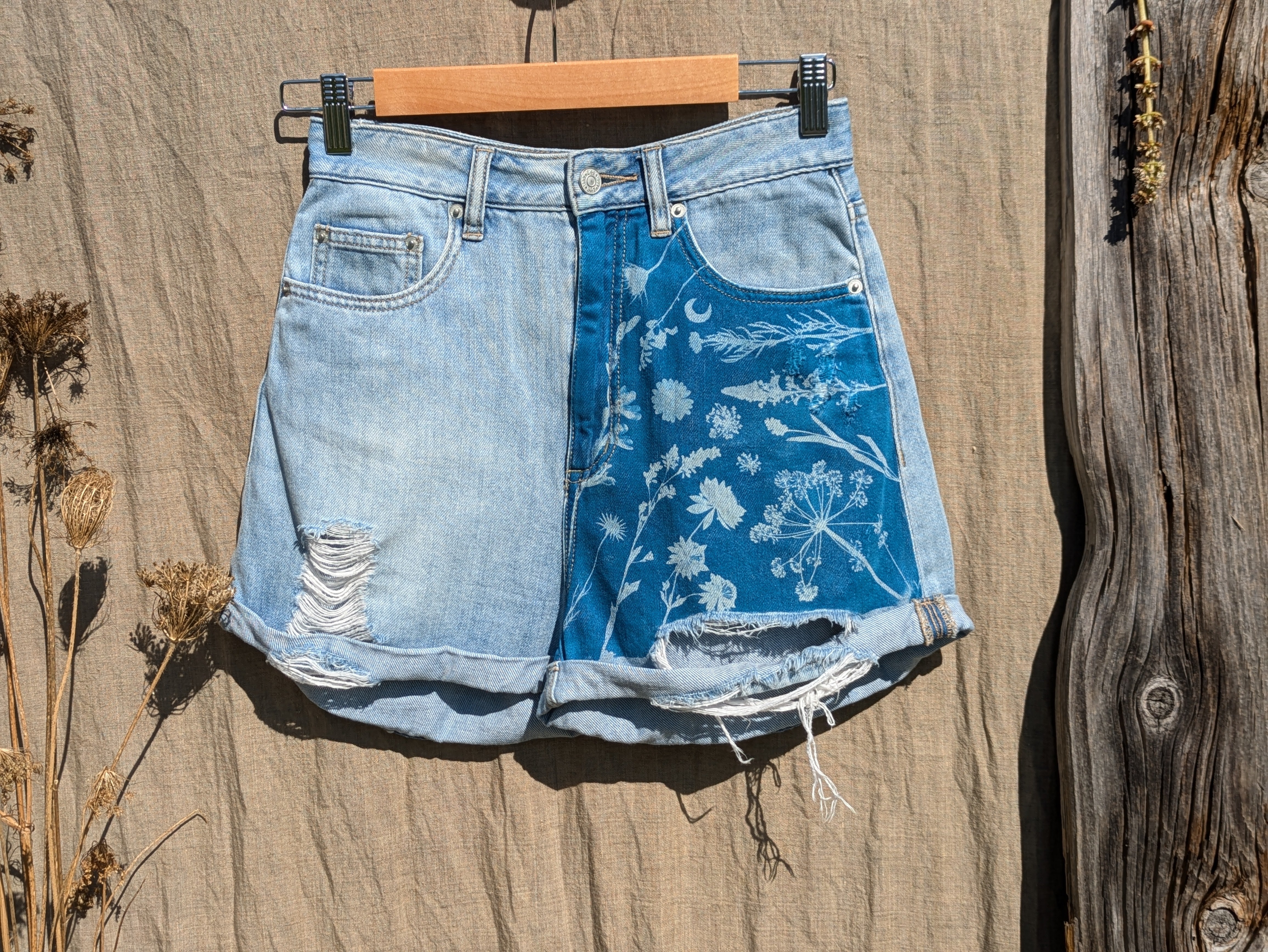 Cyanotype Denim Shorts (Lee)