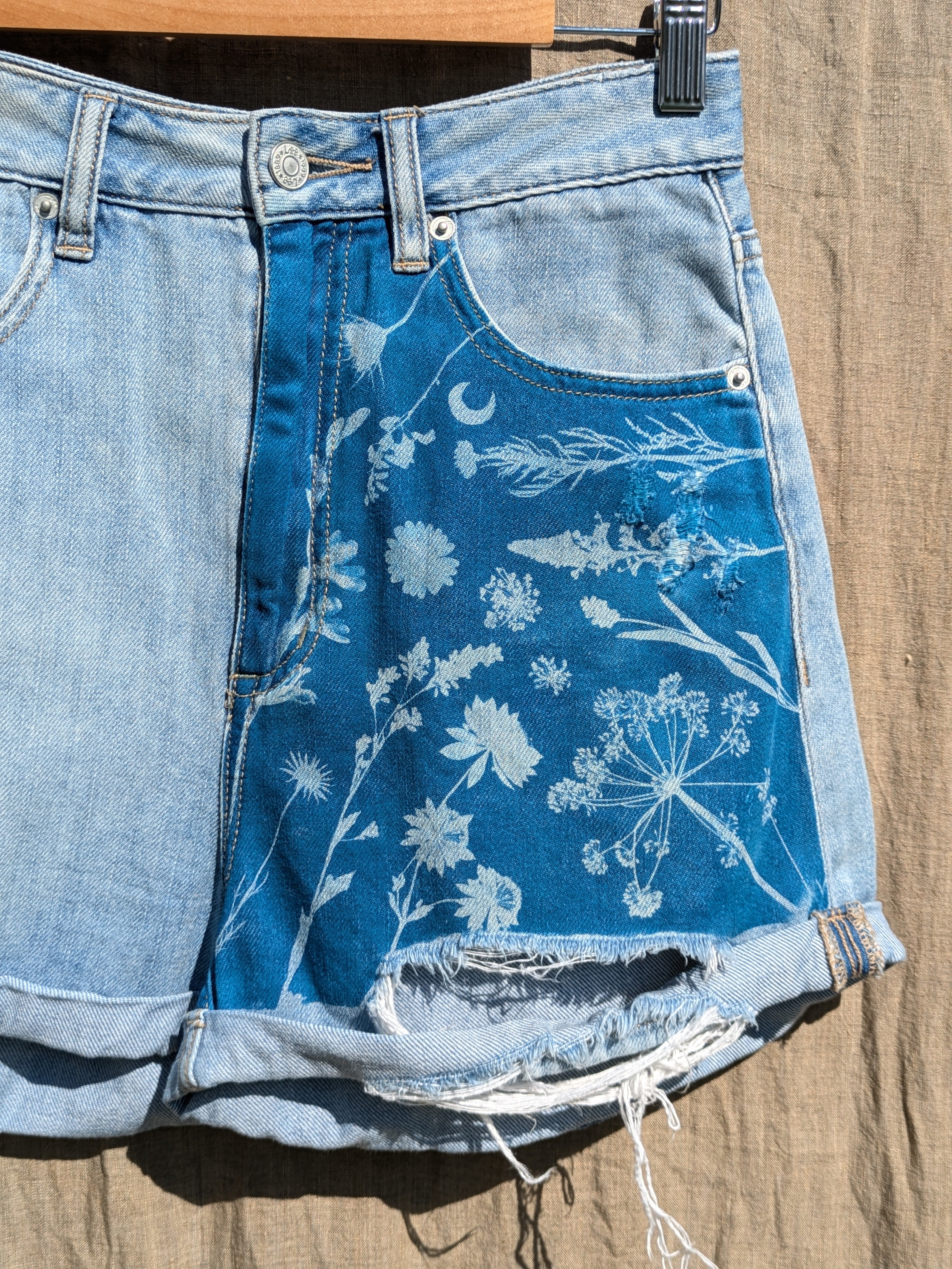 Cyanotype Denim Shorts (Lee)