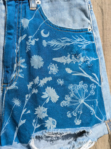 Cyanotype Denim Shorts (Lee)