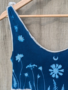 Linen Cyanotype Playsuit Moon & Marigold Magic