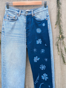 Cyanotype Denim Jeans Mugwort & Marigold