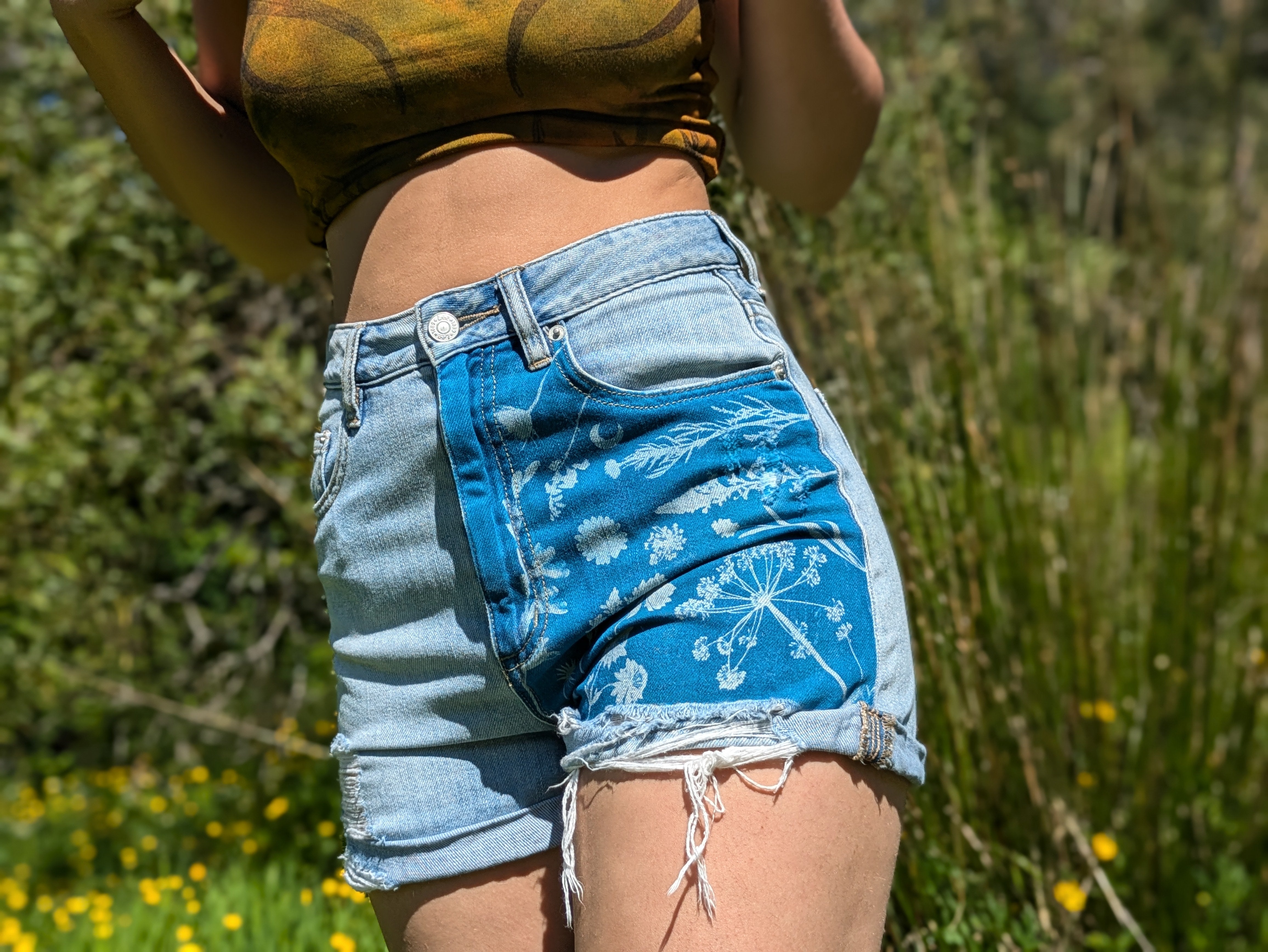 Cyanotype Denim Shorts (Lee)