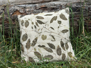 Botanically Printed Linen Cushion Cover 3