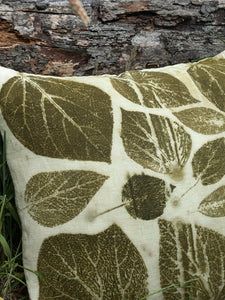 Botanically Printed Linen Cushion Cover 4