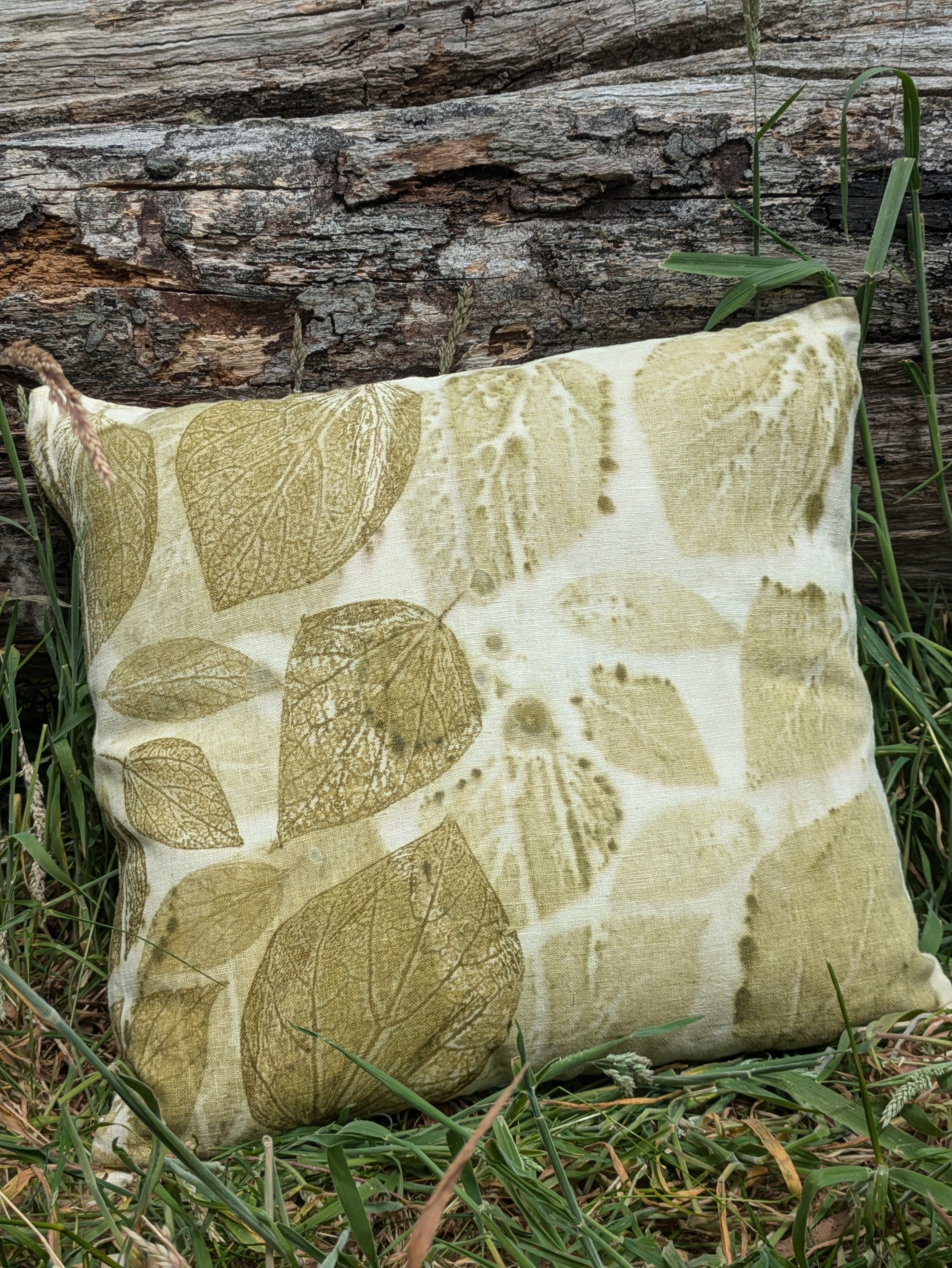 Botanically Printed Linen Cushion Cover 4