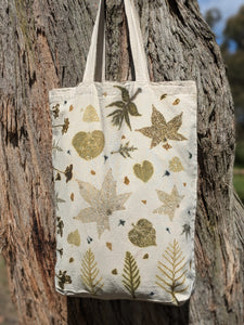 Botanically Printed Tote Bag - Calico 3