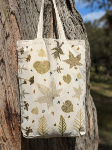 Botanically Printed Tote Bag - Calico 3