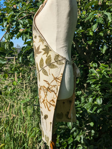 Botanically Printed Calico Apron