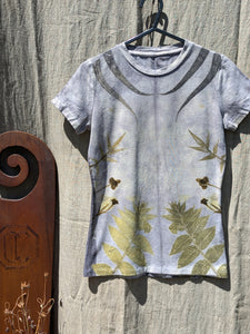 Botanically Printed Hemp Stretch Fit T-shirt 1