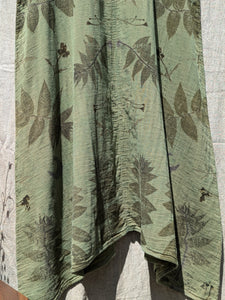 Green Walnut Leaf Dress