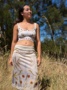 Bamboo Crop Top Natural Weld & Petal