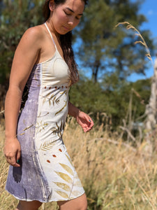 Botanical Bamboo Halter Dress