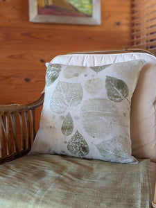 Botanically Printed Linen Cushion Cover Set of 2 Catalpa Star