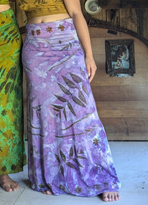 Botanical Bamboo Long Skirt Ethereal Amethyst