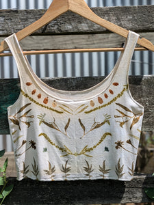 Bamboo Crop Top Natural Pearl & Petal