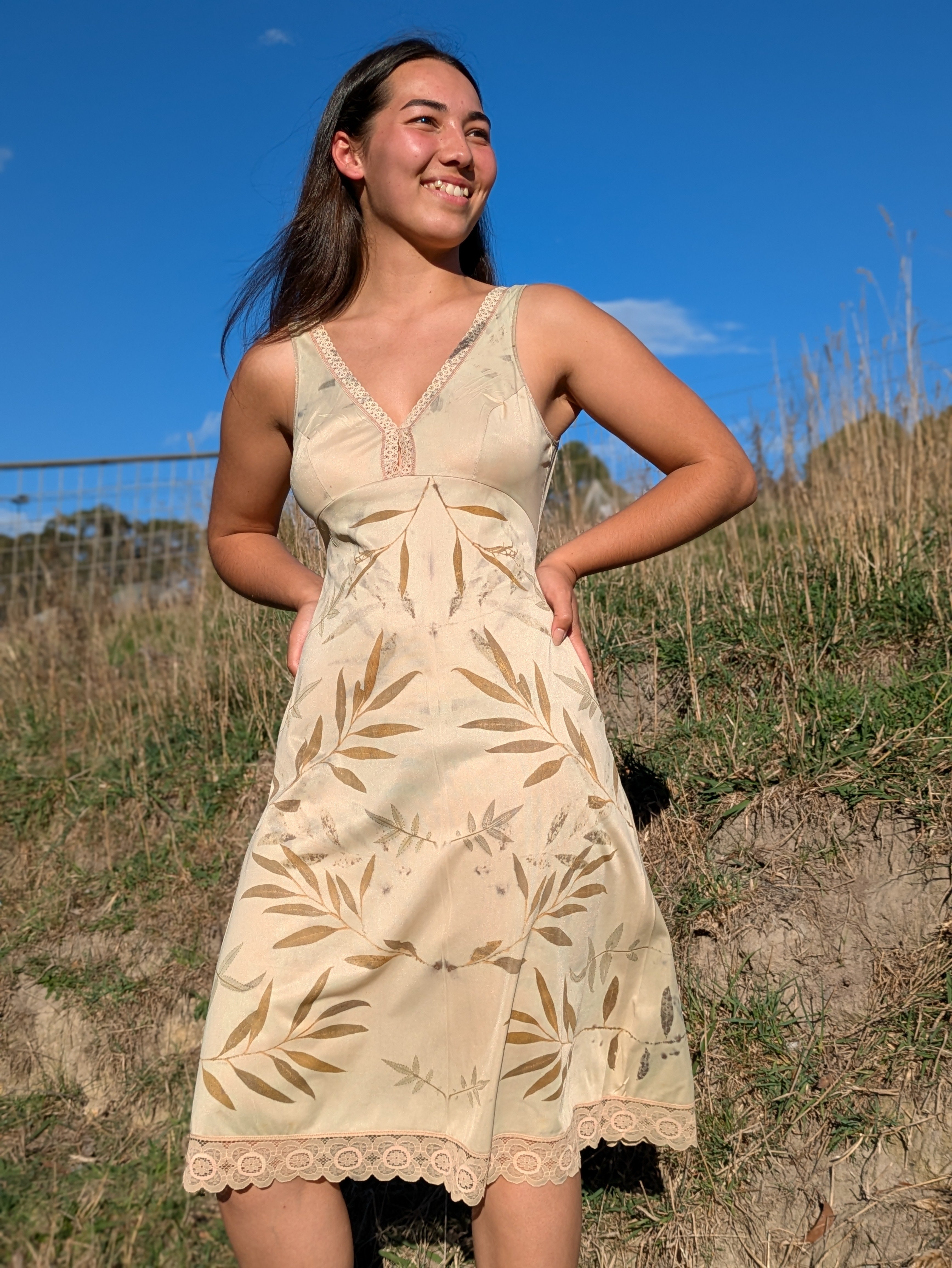 Vintage Lace Petticoat Dress ~ Earthen Grace Slip ~