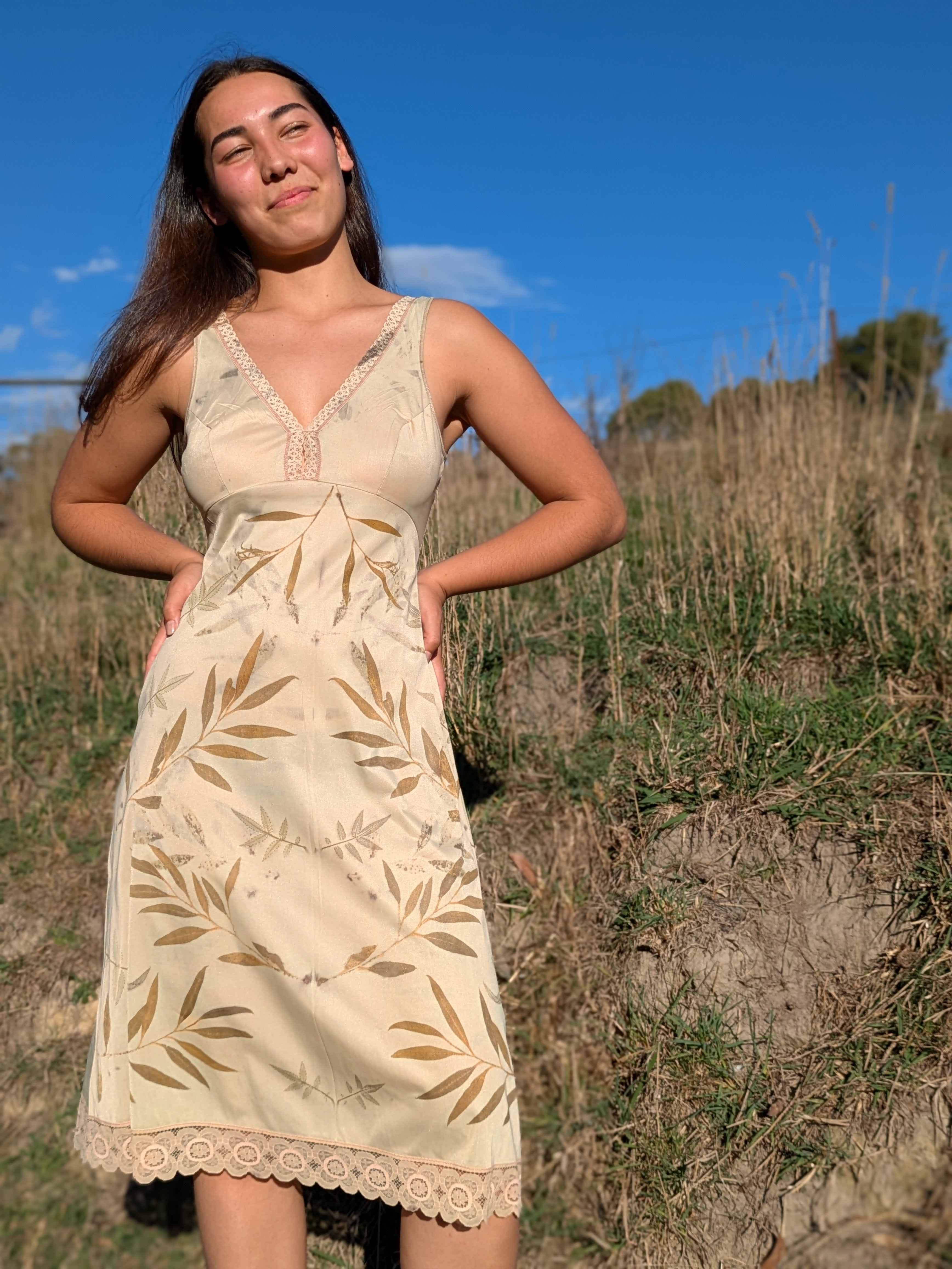Vintage Lace Petticoat Dress ~ Earthen Grace Slip ~
