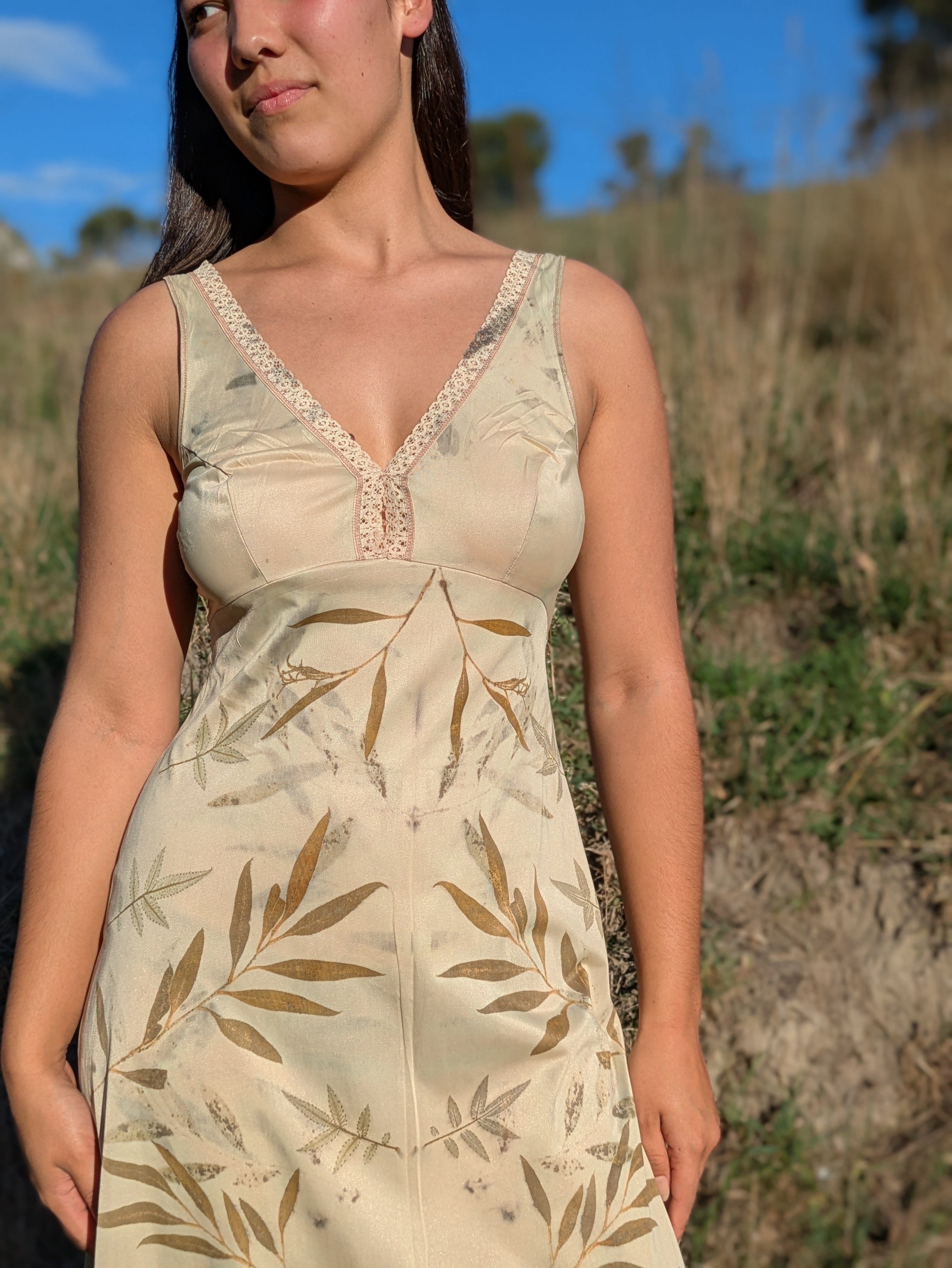 Vintage Lace Petticoat Dress ~ Earthen Grace Slip ~