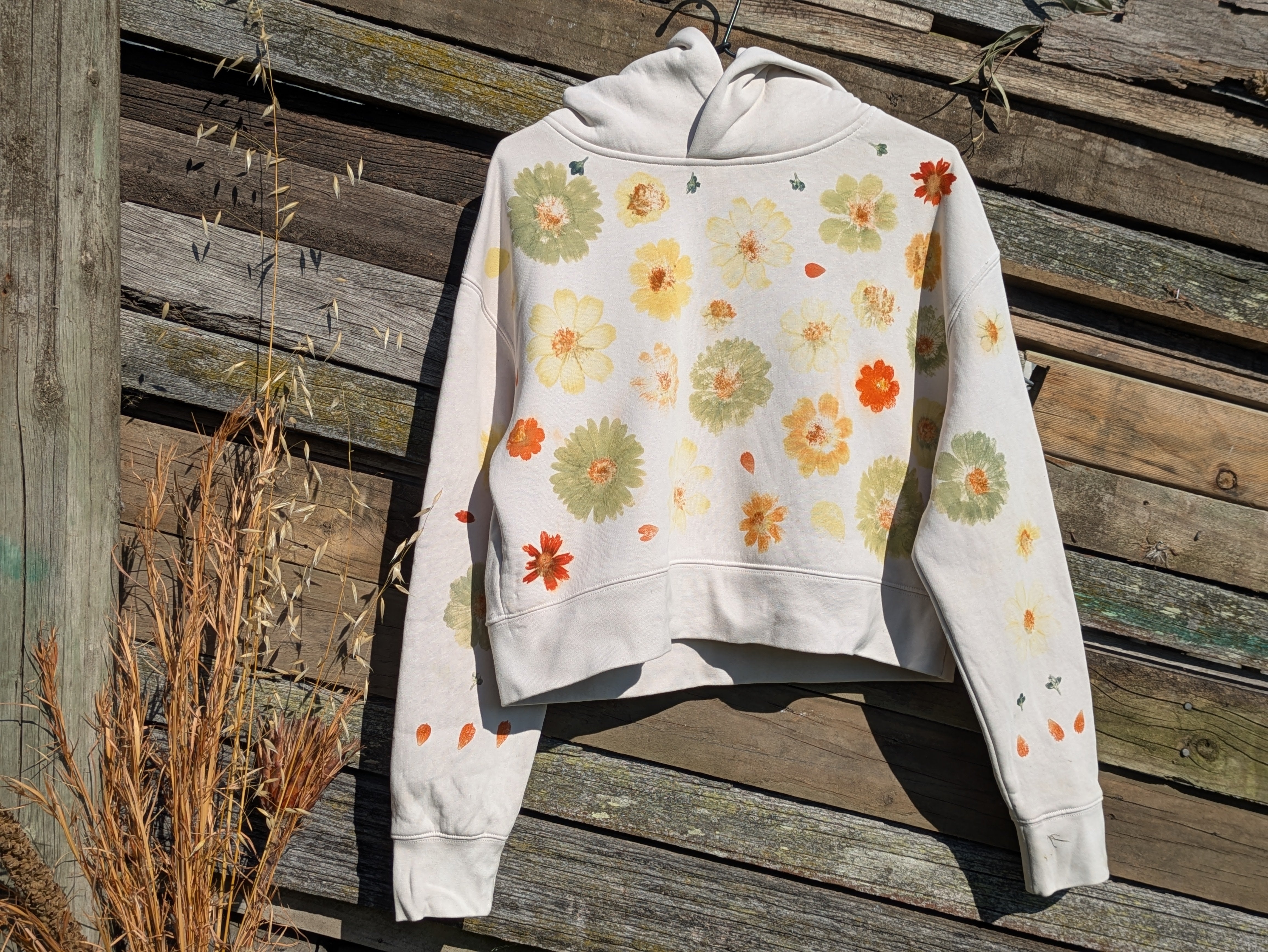 Botanical Cropped Hood ~Flower Pounded ~ S