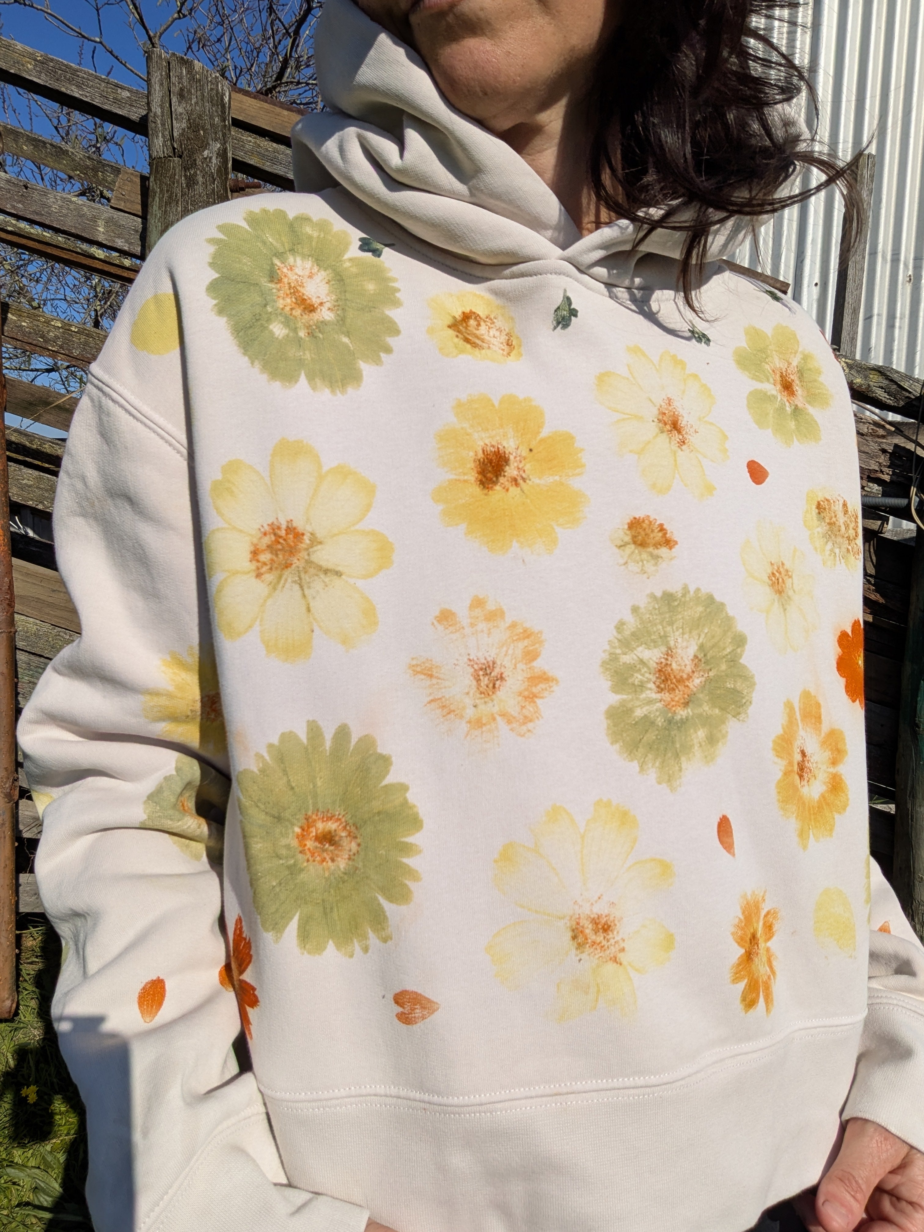 Botanical Cropped Hood ~Flower Pounded ~ S