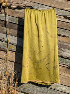 Vintage Lace Petticoat Skirt ~ Maxi ~ Moss