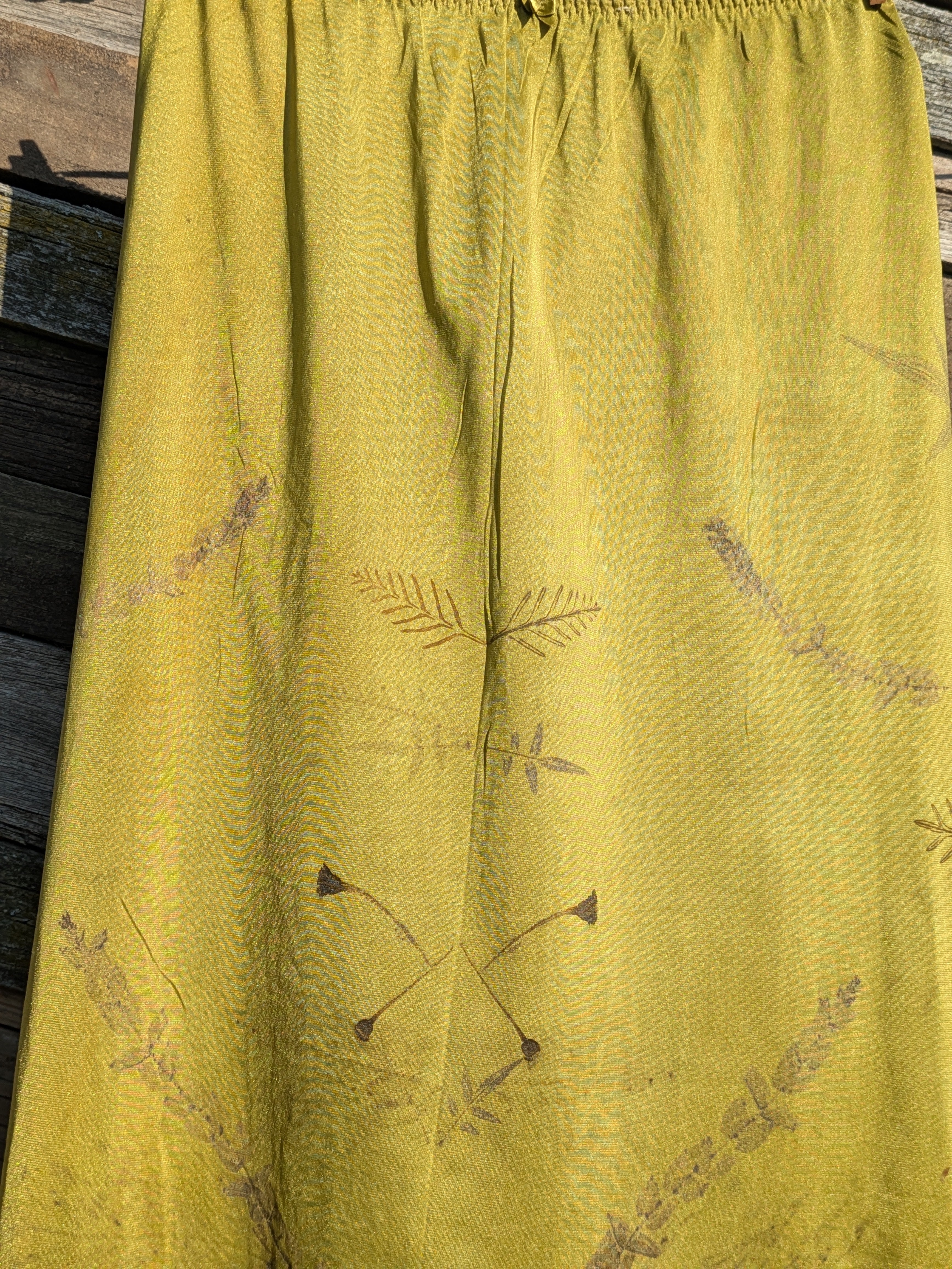 Vintage Lace Petticoat Skirt ~ Maxi ~ Moss
