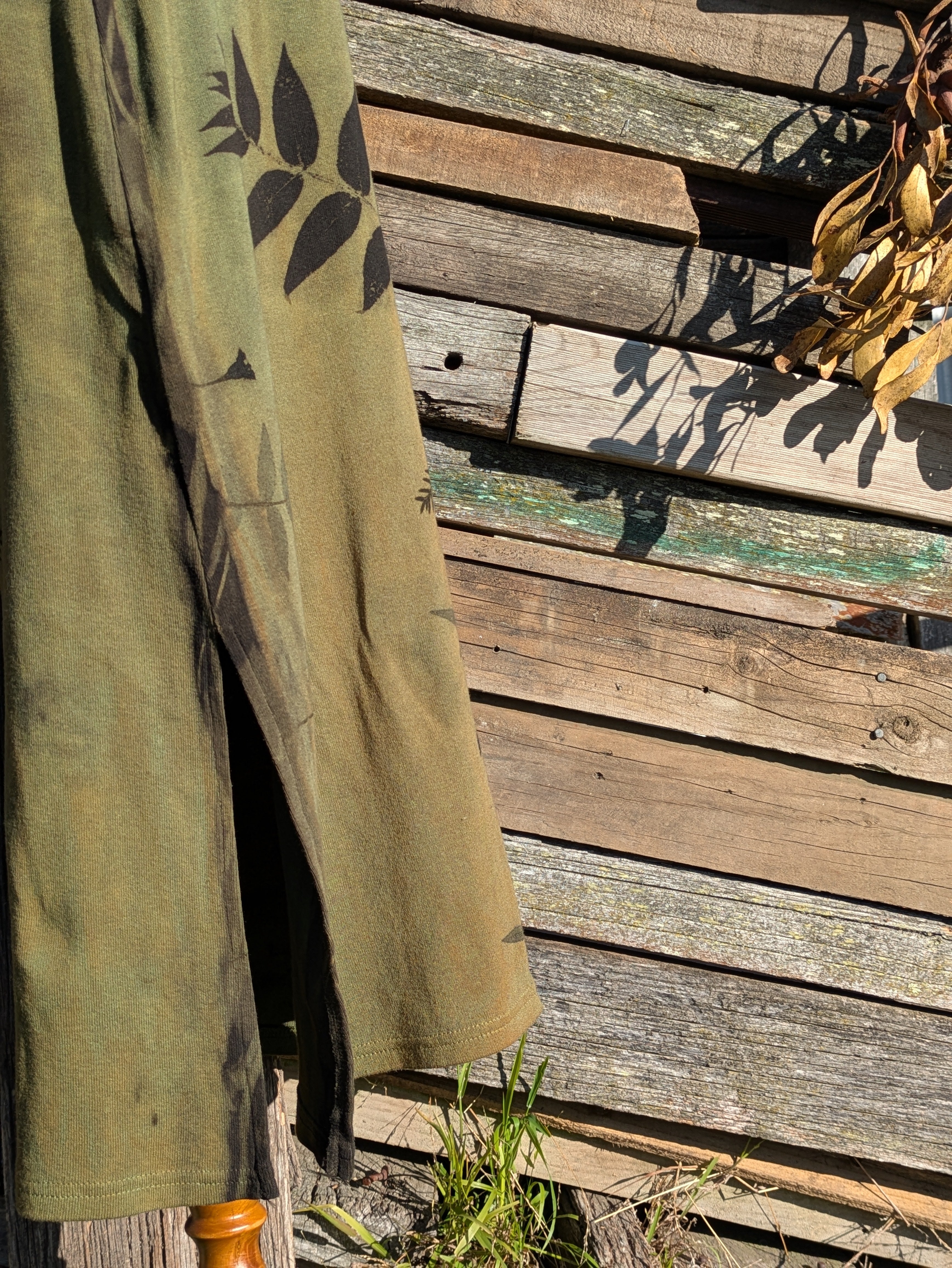 Cotton Rib Knit Spaghetti Strap Dress ~ S/M ~ Forest Green