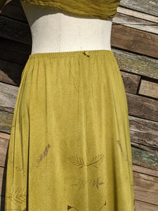 Vintage Lace Petticoat Skirt ~ Maxi ~ Moss