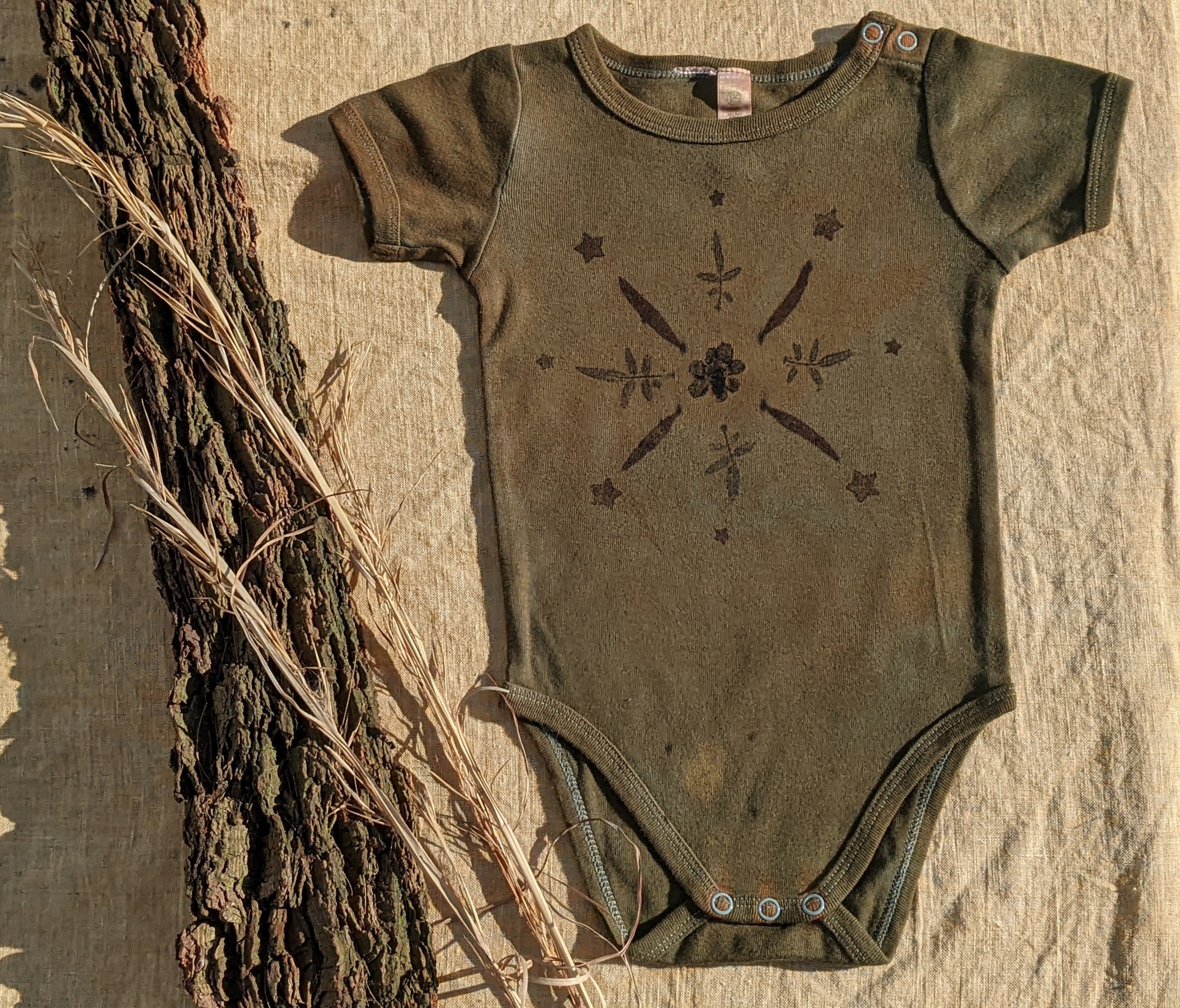 Organic Cotton Infant One-Piece ~ Forest baby ~ 12-18mth