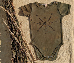 Organic Cotton Infant One-Piece ~ Forest baby ~ 12-18mth