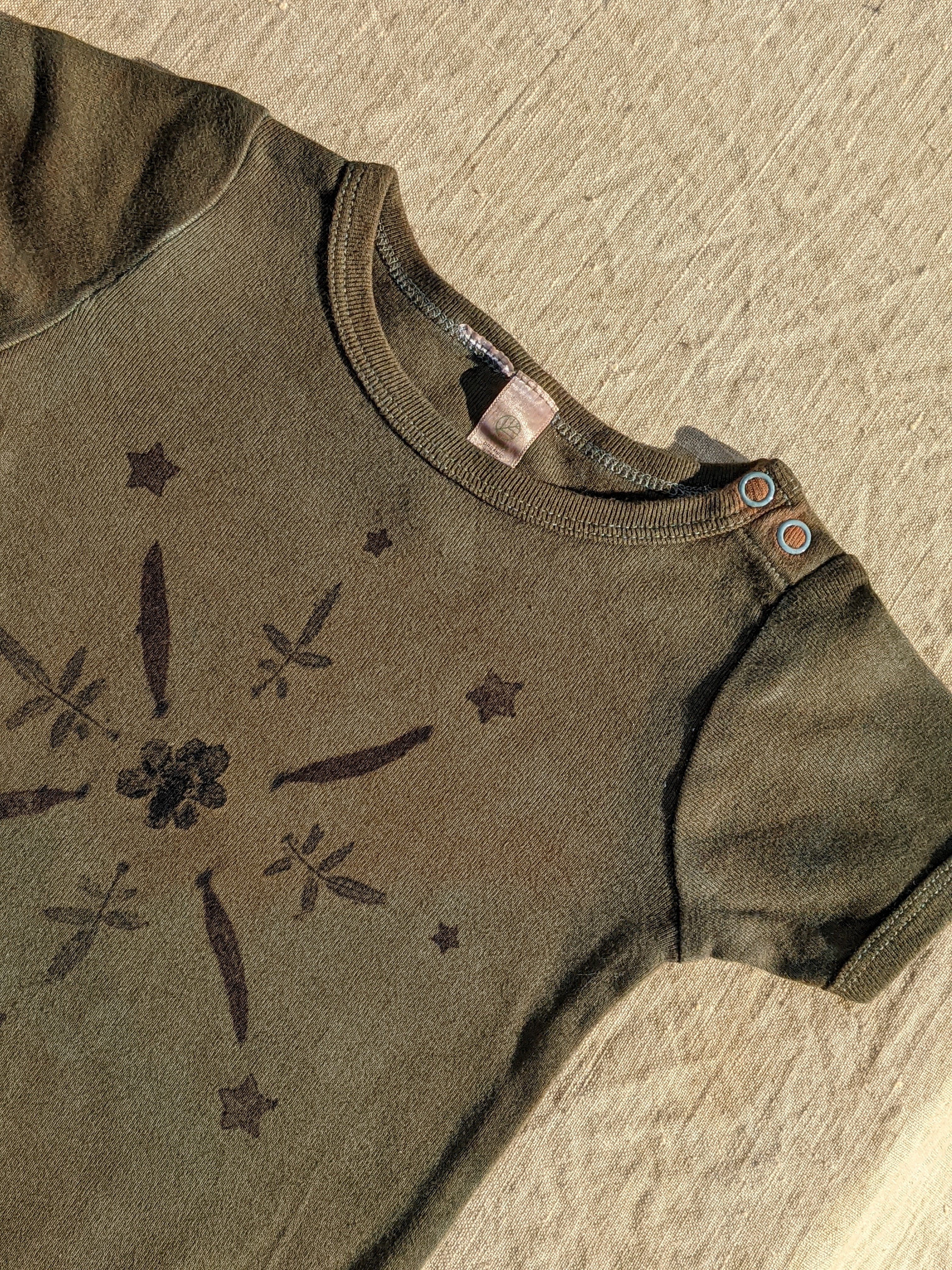 Organic Cotton Infant One-Piece ~ Forest baby ~ 12-18mth