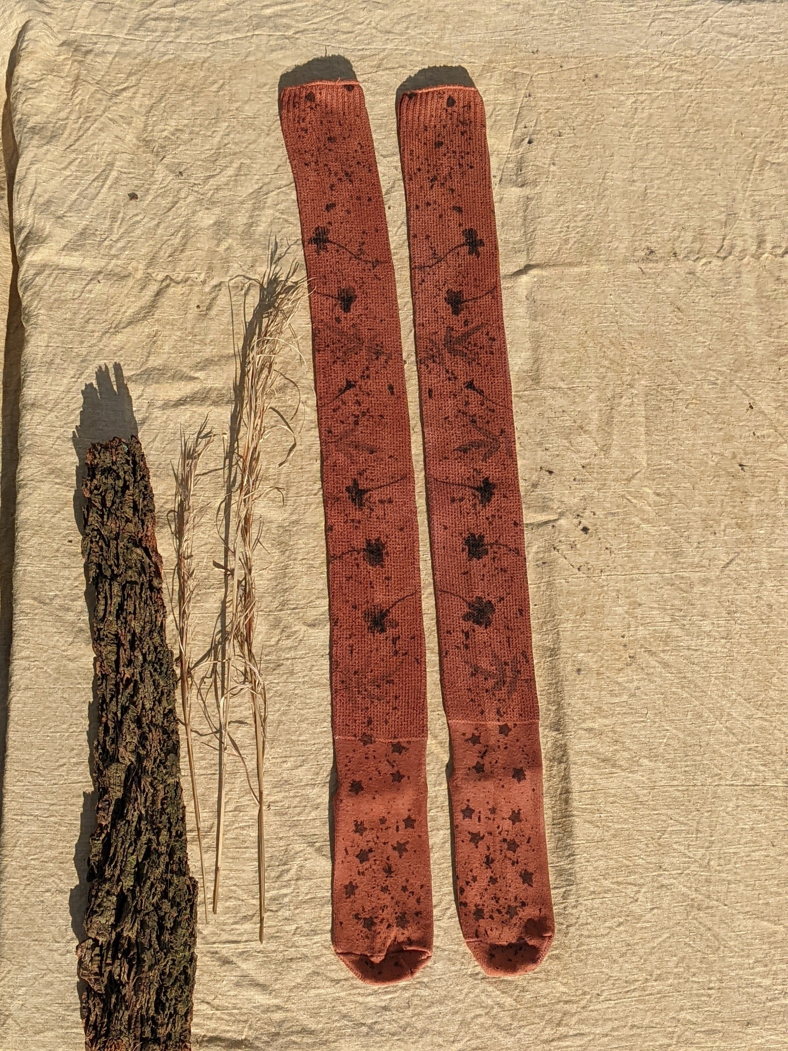 Thigh-High Cotton Wanderer Socks