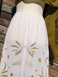 Vintage Lace Petticoat Skirt ~ Pearl ~ XS
