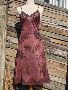 Vintage Lace Petticoat Dress ~ Wild Plum ~ S