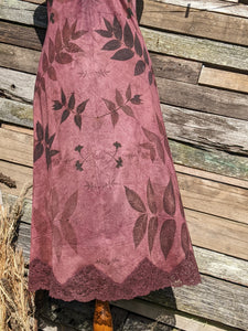 Vintage Lace Petticoat Dress ~ Wild Plum ~ S