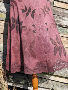 Vintage Lace Petticoat Dress ~ Wild Plum ~ S