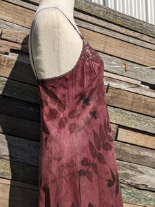Vintage Lace Petticoat Dress ~ Wild Plum ~ S