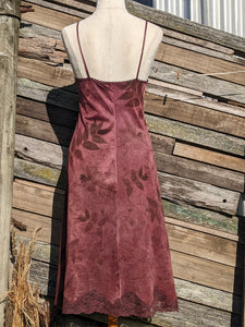 Vintage Lace Petticoat Dress ~ Wild Plum ~ S