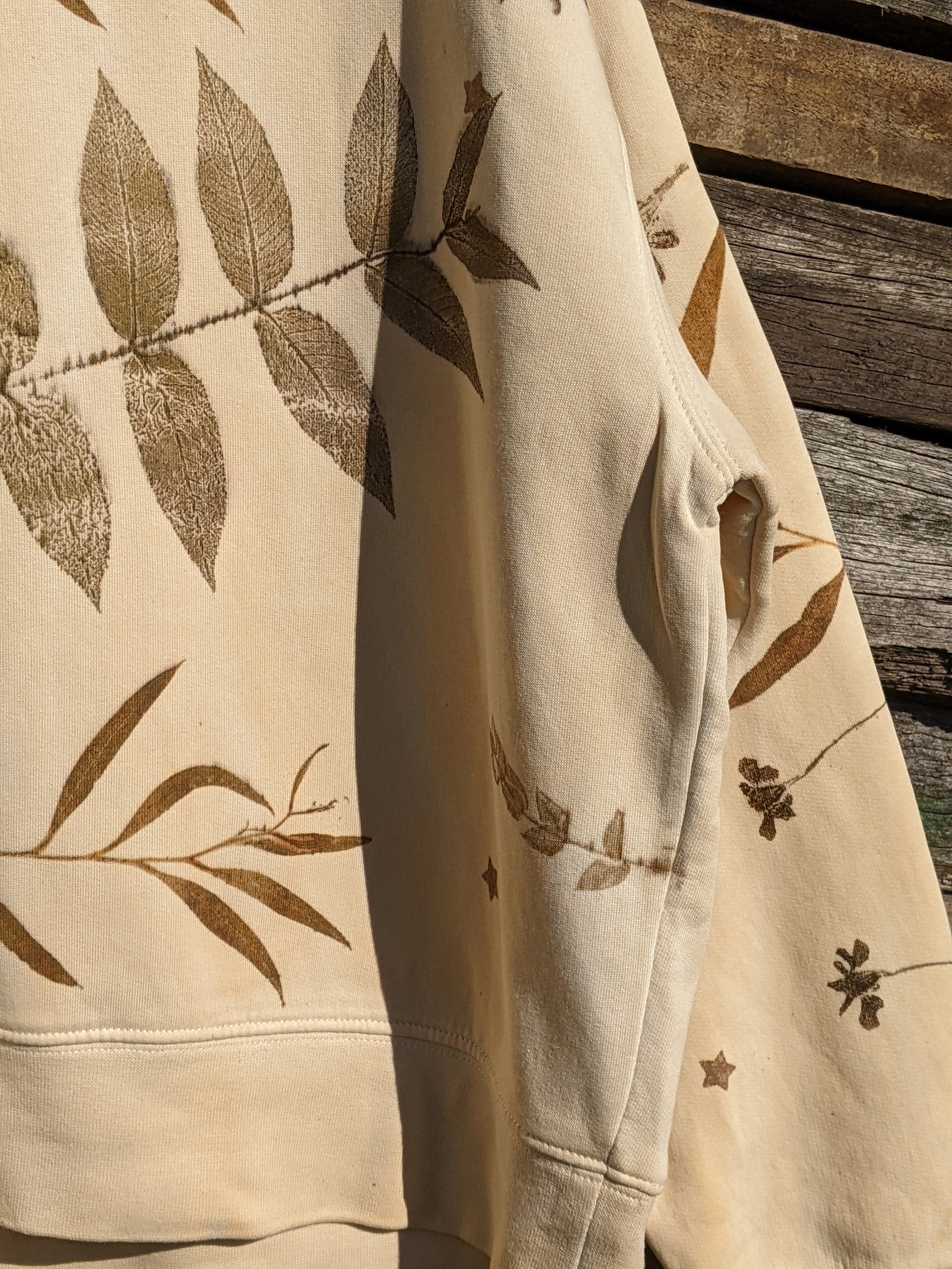 Botanical Relaxed Heavy Cropped Sweatshirt ~ L ~