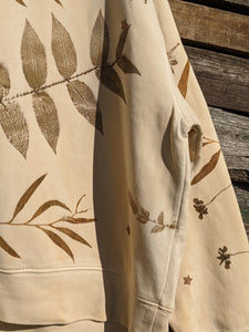 Botanical Relaxed Heavy Cropped Sweatshirt ~ L ~